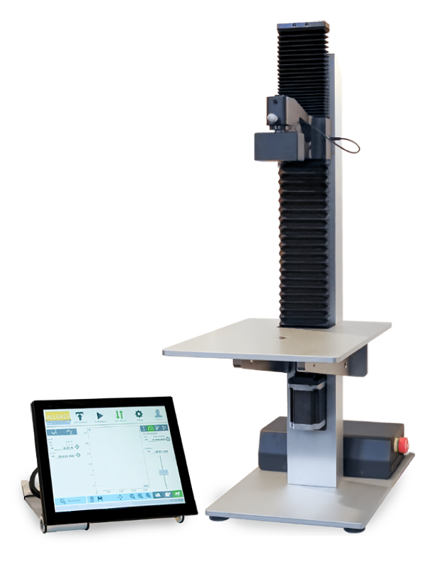 Alluris FMT-313 universal testing machine and touchscreen console